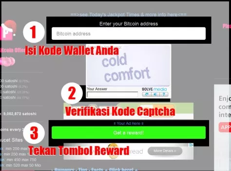 3 Langkah Isi Faucet Bitcoin